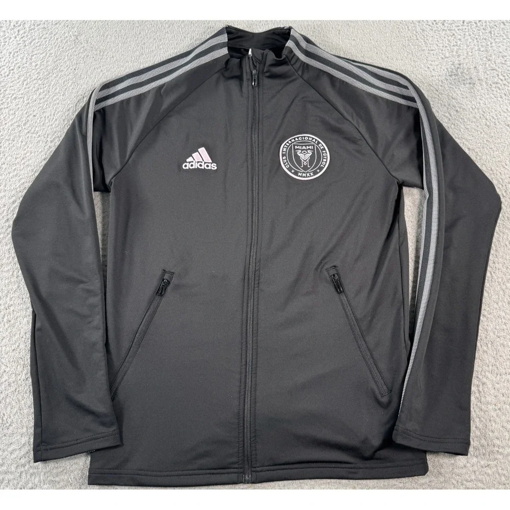 Adidas 2019 Inter Miami CF Anthem Jacket Mens XS Black Track Soccer Full Zip